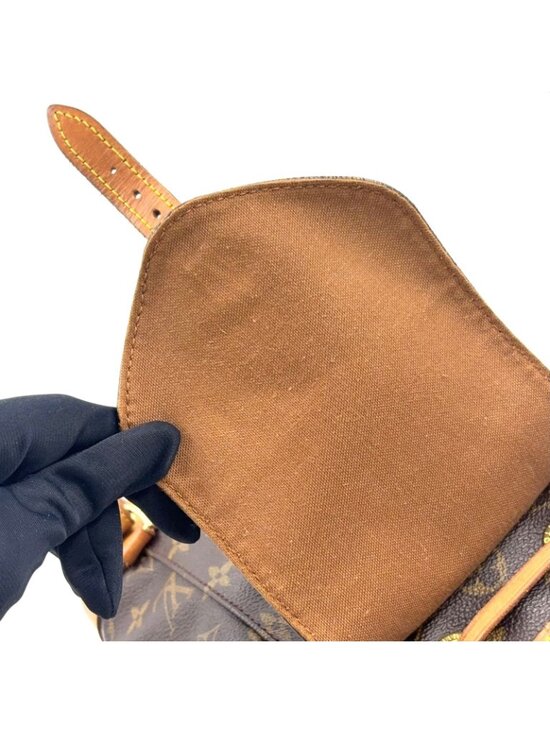 Louis Vuitton Minimontsouris Monogram Leather Brown Backpack Gold main image 15